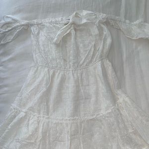 Princess poly white flowy dress